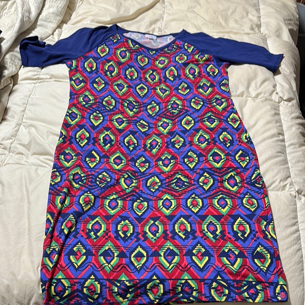 Colorful Geometric Pattern Dress